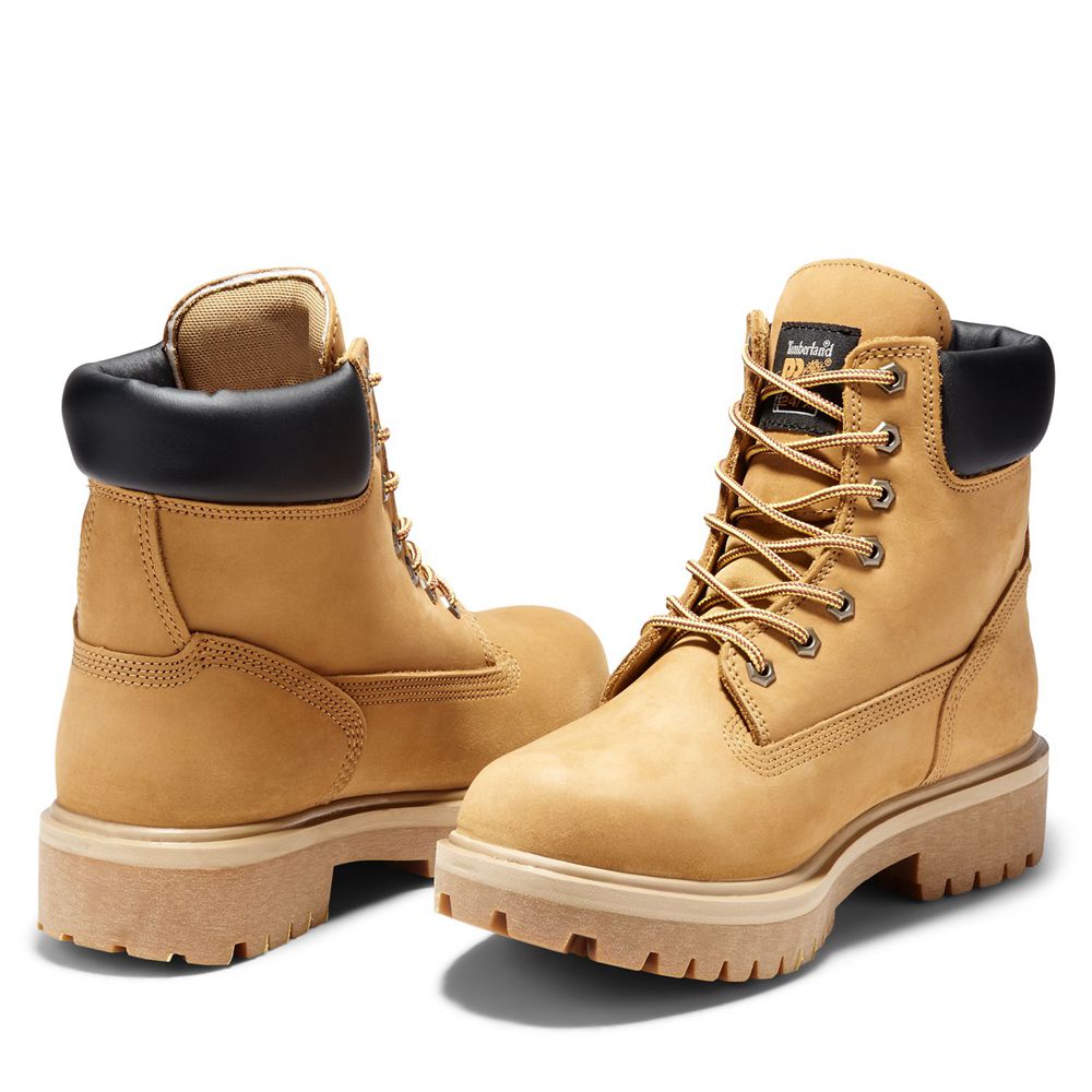 Bocanci Pro Timberland Barbati Maro - Direct Attach 6\" Steel Toe - Romania - WJSBUN914